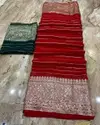 SV Pure Viscose Georgette Party Wear Sarees Wholesale Market In Surat
